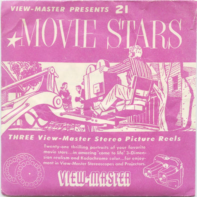 10 ANDREW - Movie Stars - View-Master 3 Reel Economy Packet - vintage - 740,741,742-S1 Packet 3dstereo 