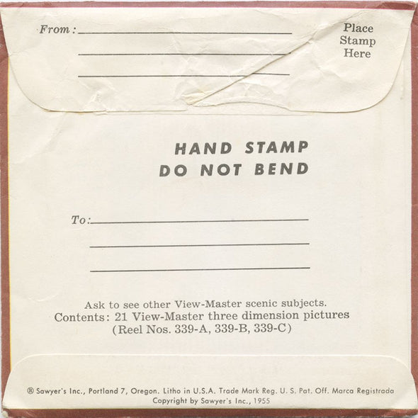 9 ANDREW - Mammoth Cave - View-Master 3 Reel Packet - vintage - 339-A,B,C-S3 Packet 3Dstereo 