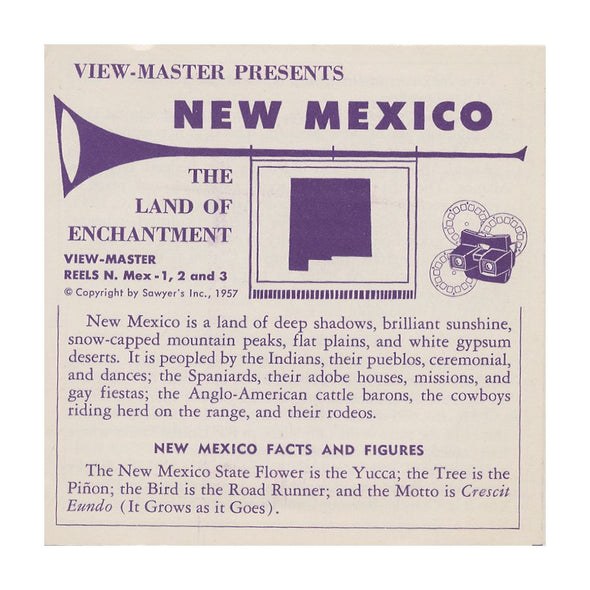 5 ANDREW - New Mexico - View-Master 3 Reel Packet - 1957 - vintage - S3 Packet 3dstereo 