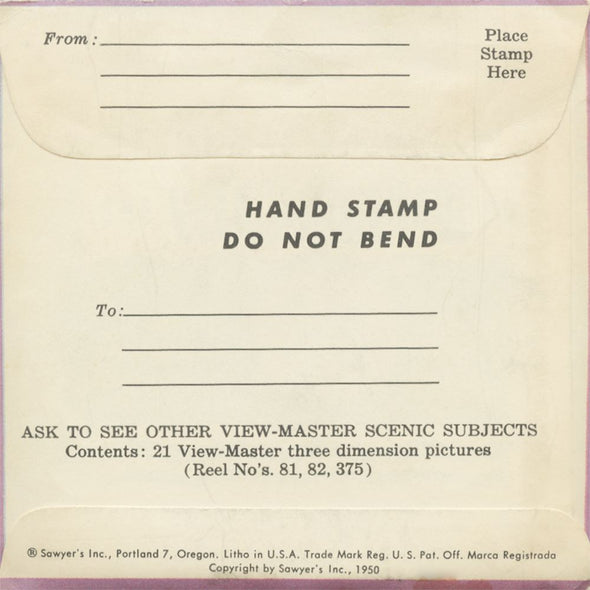 6 ANDREW - New York State - View-Master 3 Reel Packet - vintage - S3 Packet 3dstereo 