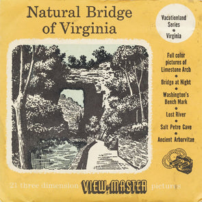 5 ANDREW - Natural Bridge of Virginia - View-Master 3 Reel Packet - vintage - S3 Packet 3dstereo 