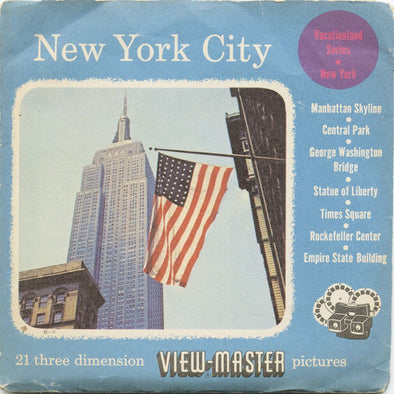 9 ANDREW - New York City - View-Master 3 Reel Economy Packet - vintage - 156,157,158-S3 Packet 3Dstereo 