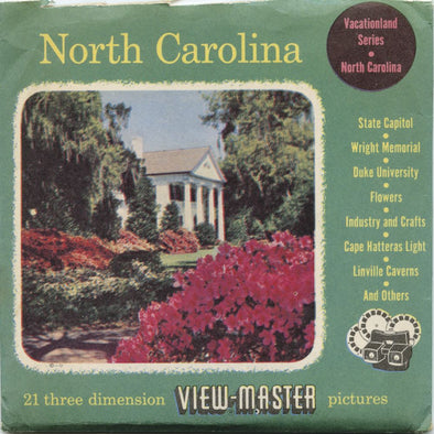 6 ANDREW - North Carolina - View-Master 3 Reel Packet - 1955 - vintage - N.CAR-1,2,3-S3 Packet 3dstereo 