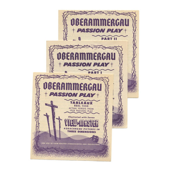 9 ANDREW - Oberammergau - Passion Play - View-Master 3 Reel Economy Packet - vintage - 1550,1551,1552-S1 Packet 3Dstereo 
