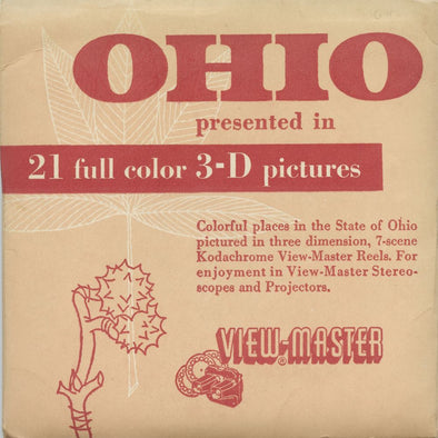 5 ANDREW - Ohio - State - View-Master 3 Reel Packet - vintage - S2 Packet 3dstereo 