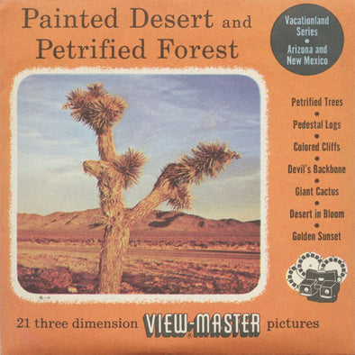 5 ANDREW - Painted Desert and Petrified Forest - View-Master 3 Reel Packet - 1948 - vintage - 176,177,178-S3 Packet 3dstereo 