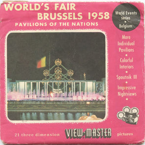 5 ANDREW - Pavilions of The Nations 1958 - View-Master 3 Reel Packet - vintage - 1986-A,B,C-BS3 Packet 3dstereo 