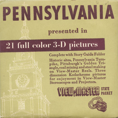 5 ANDREW - Pennsylvania - View-Master 3 Reel Packet - vintage - S2 Packet 3dstereo 