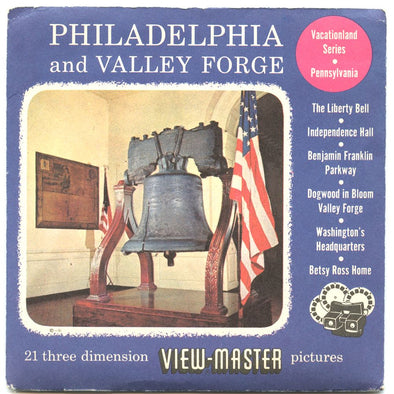 4 ANDREW - Philadelphia and Valley Forge - View-Master 3 Reel Packet - 1956 - vintage - S3 Packet 3dstereo 