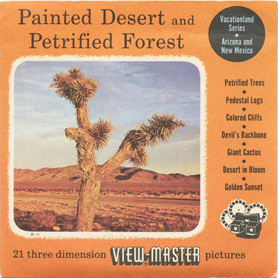 5 ANDREW - Painted Desert and Petrified Forest - View-Master 3 Reel Packet - 1948 - vintage - S3 Packet 3dstereo 