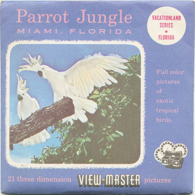 9 ANDREW - Parrot Jungle - View-Master 3 Reel Packet - vintage - 172-A,B,C-S3 - unopened Packet 3Dstereo 