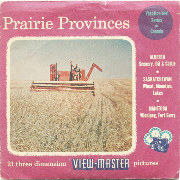 6 ANDREW - Prairie Provinces - View-Master 3 Reel Packet - 1957 - vintage - 323-A,B,C-S3 Packet 3dstereo 