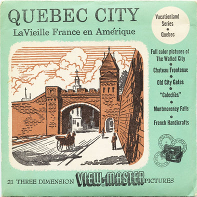 6 ANDREW - Quebec City - View-Master 3 Reel Packet - vintage - 383,384,387-S3 Packet 3dstereo 