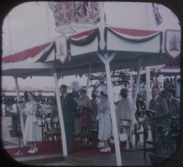 6 ANDREW - Queen Elizabeth Visits Nigeria - View-Master 3 Reel Packet - vintage - 3765-A,B,C-BS2 Packet 3dstereo 