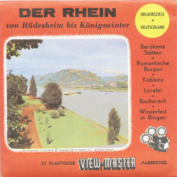 Der Rhein - View-Master 3 Reel Packet - vintage - BS3 Packet 3dstereo 