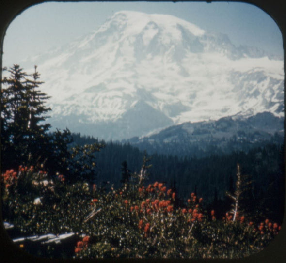 6 ANDREW - Mount Rainier National Park - View-Master 3 Reel Packet - vintage - 105,106,107-S2 Packet 3dstereo 