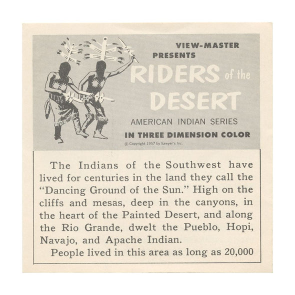 5 ANDREW - Riders of the Desert - View-Master 3 Reel Packet - 1957 - vintage - 771-A,B,C-S3 Packet 3dstereo 