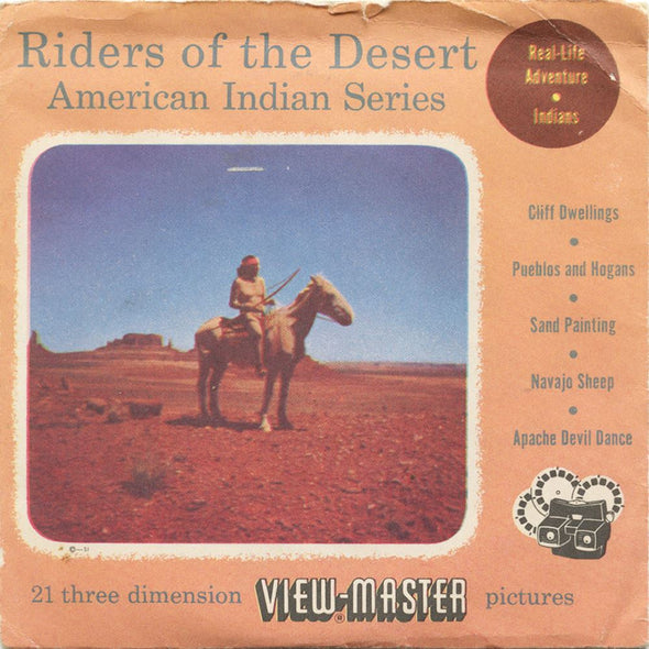 5 ANDREW - Riders of the Desert - View-Master 3 Reel Packet - 1957 - vintage - 771-A,B,C-S3 Packet 3dstereo 