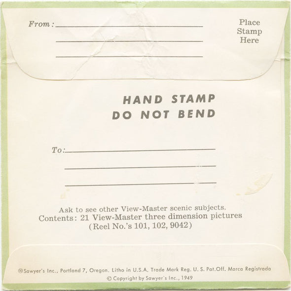 10 ANDREW - Rocky Mountain - View-Master 3 Reel Economy Packet - vintage - 101,102,9042-S3 Packet 3dstereo 