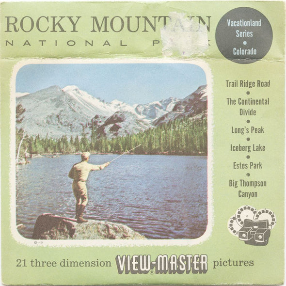 10 ANDREW - Rocky Mountain - View-Master 3 Reel Economy Packet - vintage - 101,102,9042-S3 Packet 3dstereo 
