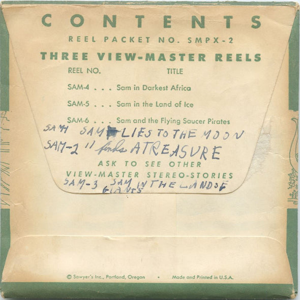 6 ANDREW - Sam Sawyer II - View-Master 3 Reel Packet - vintage - SAM-4,5,6-S1 Packet 3dstereo 