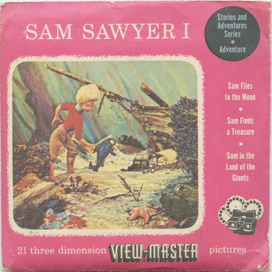 6 ANDREW - Sam Sawyer I - View-Master 3 Reel Packet - 1950 - vintage - SAM-1,2,3-S3 Packet 3dstereo 