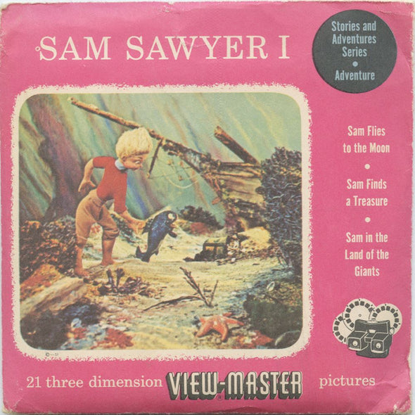 6 ANDREW - Sam Sawyer I - View-Master 3 Reel Packet - 1950 - vintage - SAM-1,2,3-S3 Packet 3dstereo 