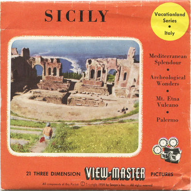 5 ANDREW - Sicily - View-Master 3 Reel Packet - 1959 - vintage - 1690-A,B,C-BS3 Packet 3dstereo 