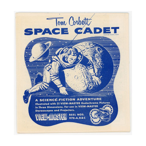 Tom Corbett Space Cadet - View-Master 3 Reel Packet - vintage Packet 3dstereo 