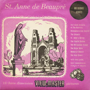 5 ANDREW - St. Anne de Beaupré - View-Master 2 Reel Packet - vintage - S3D Packet 3dstereo 