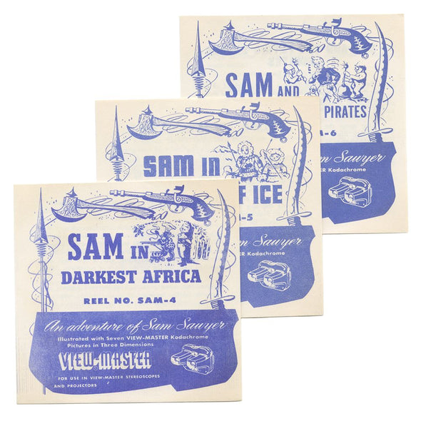 10 ANDREW - Sam Sawyer II - View-Master 3 Reel Economy Packet - vintage - SAM-4,5,6-S3 Packet 3Dstereo 