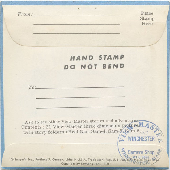 10 ANDREW - Sam Sawyer II - View-Master 3 Reel Economy Packet - vintage - SAM-4,5,6-S3 Packet 3Dstereo 