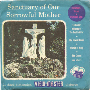 6 ANDREW - Sanctuary of Our Sorrowful Mother - View-Master 3 Reel Packet - 1955 - vintage - 150-A,B,C-S3 Packet 3dstereo 