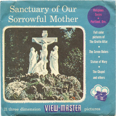 6 ANDREW - Sanctuary of Our Sorrowful Mother - View-Master 3 Reel Packet - 1955 - vintage - 150-A,B,C-S3 Packet 3dstereo 