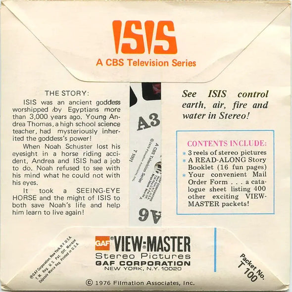 2 ANDREW - ISIS - View-Master 3 Reel Packet - 1970s - vintage - (T100-G5A) Packet 3dstereo 