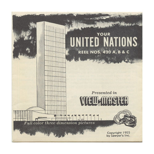 5 ANDREW - United Nations - View-Master 3 Reel Packet - vintage - 420-A,B,C-S2 Packet 3dstereo 