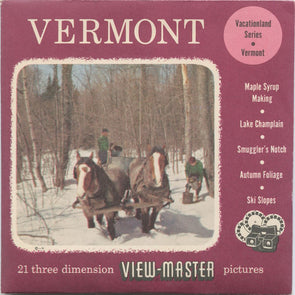 Vermont - View-Master 3 Reel Packet - 1957 - vintage - VT-1,2,3-S3 Packet 3dstereo 