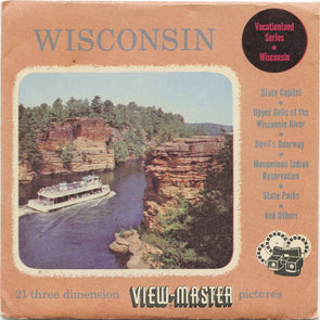 9 ANDREW - Wisconsin - View-Master 3 Reel Packet - vintage - WISC-1,2,3-S3 Packet 3Dstereo 