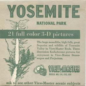 9 ANDREW - Yosemite - View-Master 3 Reel Packet - vintage - 131,132,133-S2 Packet 3Dstereo 
