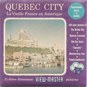 9 ANDREW - Quebec City - View-Master 3 Reel Packet - vintage - 383,384,387-S3 Packet 3Dstereo 