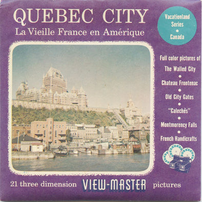 9 ANDREW - Quebec City - View-Master 3 Reel Packet - vintage - 383,384,387-S3 Packet 3Dstereo 