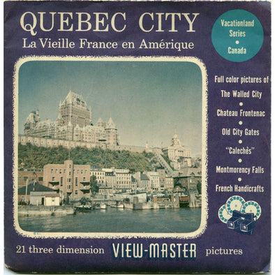 10 ANDREW - Quebec City - View-Master 3 Reel Economy Packet - vintage - 383,384,387-S3 Packet 3Dstereo 