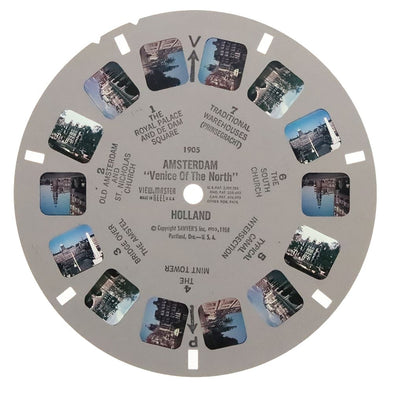 Amsterdam - Venice of the North - Holland - View-Master Printed Reel - vintage - (REL-1905) Reels 3dstereo 