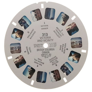 Victoria and Vicinity British Columbia Canada - View-Master Printed Reel - vintage - (REL-313x) Reels 3dstereo 
