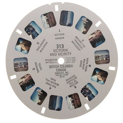 Victoria and Vicinity British Columbia Canada - View-Master Printed Reel - vintage - (REL-313x) Reels 3dstereo 
