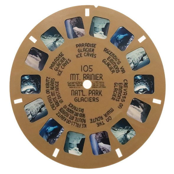 MT. Rainier Nat'L Park - View-Master Buff Reel - vintage - (BUF-105n) Reels 3dstereo 