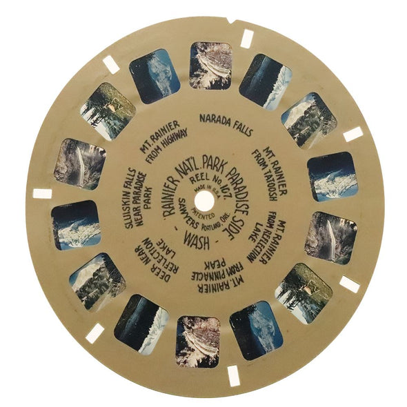 Rainier Nat'L Park - View-Master Buff Reel - vintage - (BUF-107c) Reels 3dstereo 