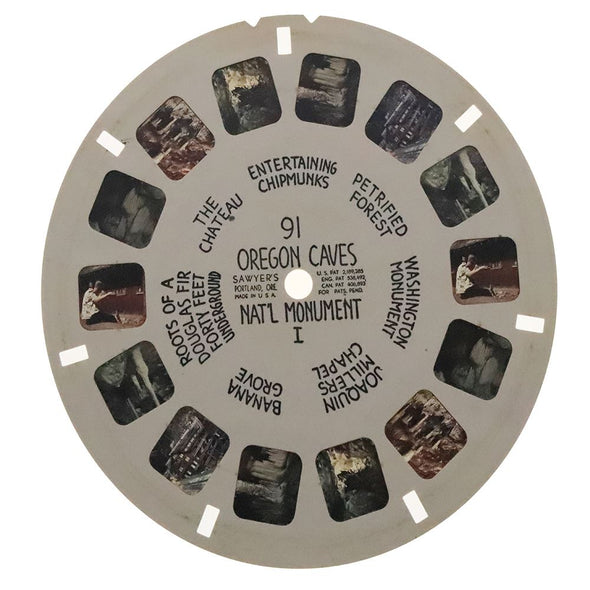 Oregon Caves Nat'l Monument I - View-Master Hand Letter Reel - vintage - (HL-91n) Reels 3dstereo 