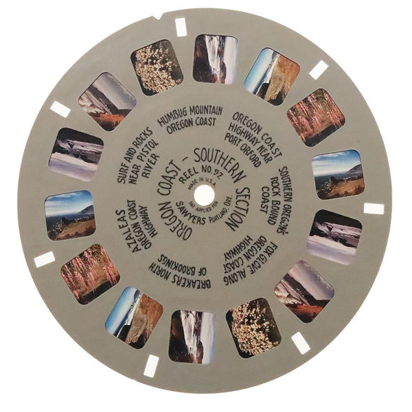 Oregon Coast - View-Master Hand Letter Reel - vintage - (HL-97c) Hand Lettered Reel 3dstereo 