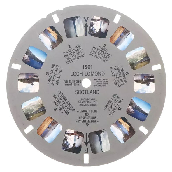 5 ANDREW - Loch Lomond - Scotland - View-Master Single Reel - vintage - 1201 Reels 3dstereo 